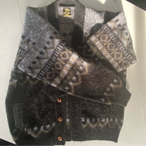 Wool Cardi w/ wood buttons - Picture 1 of 6